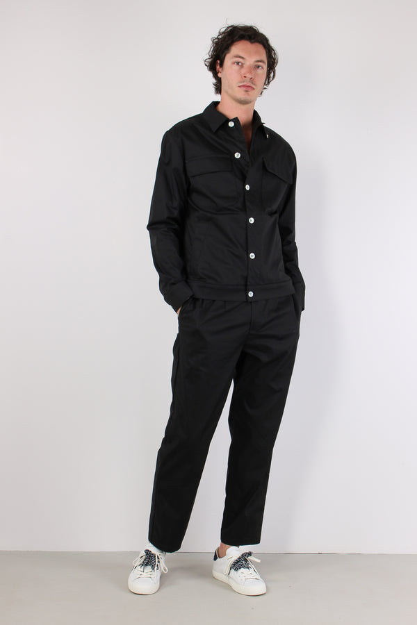 Giacca Cotone Nero-2