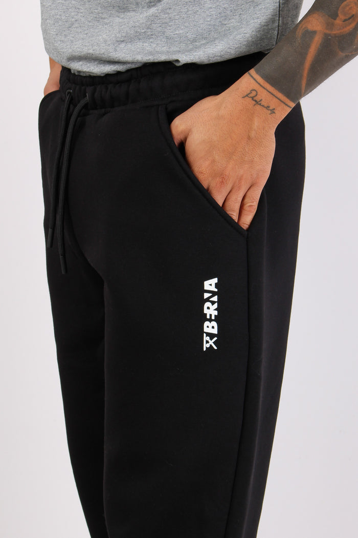 Pantalone Felpa Logo Nero-6