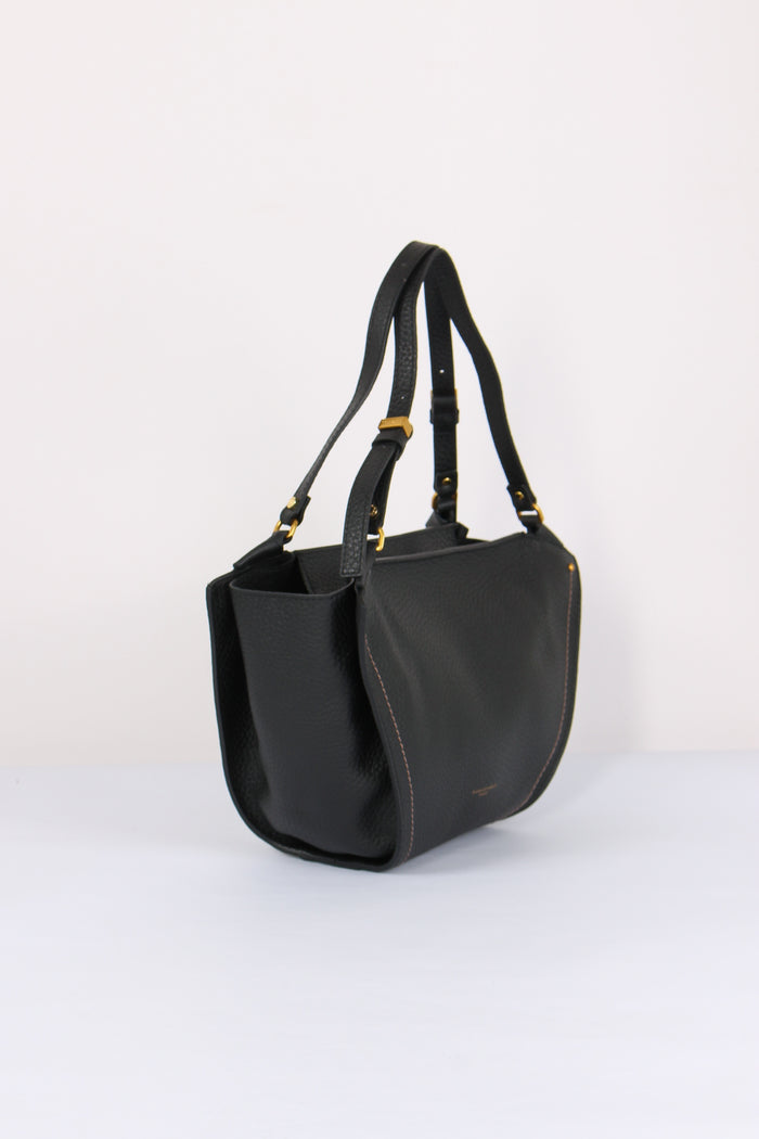 Bloom Shopping Pelle Martellata Nero-7