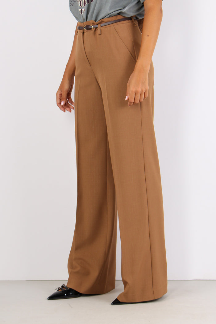 Giliola Pantalone Gessato Lure Miele-3