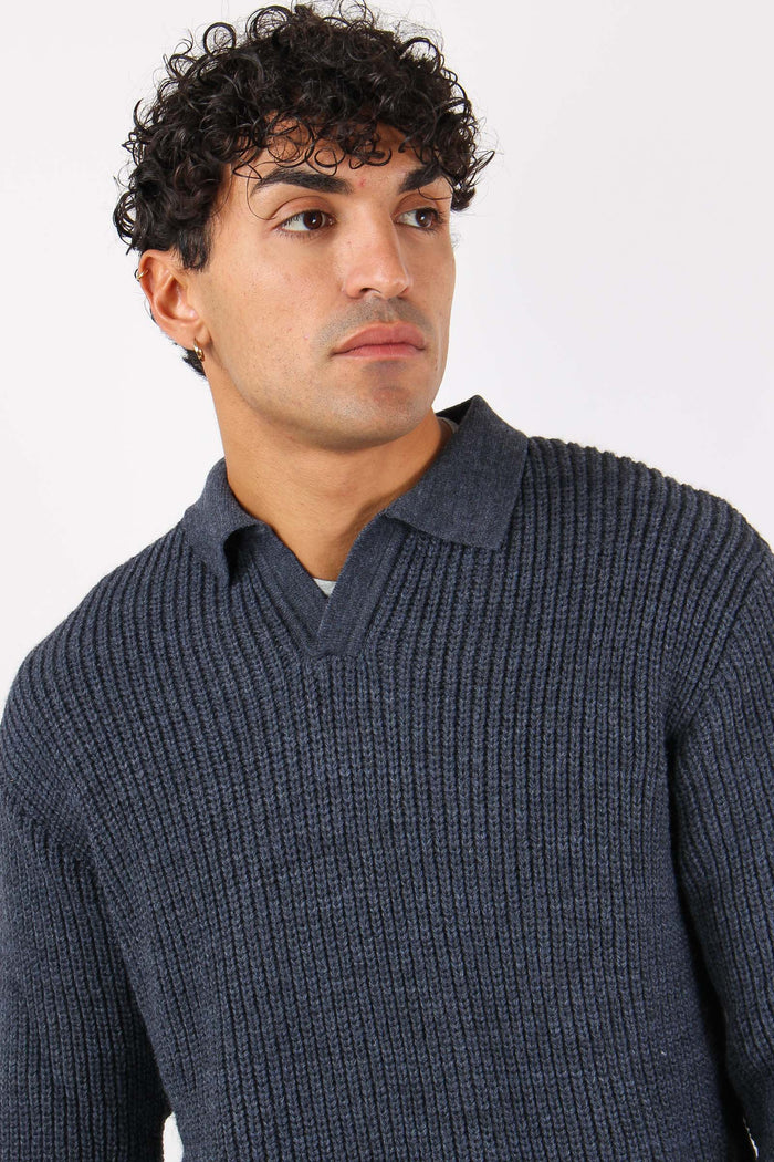 Maglia Polo Over Blu-8