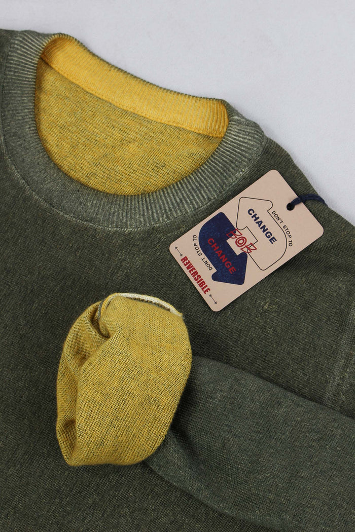 Girocollo Reversibile Militare/ocra-8