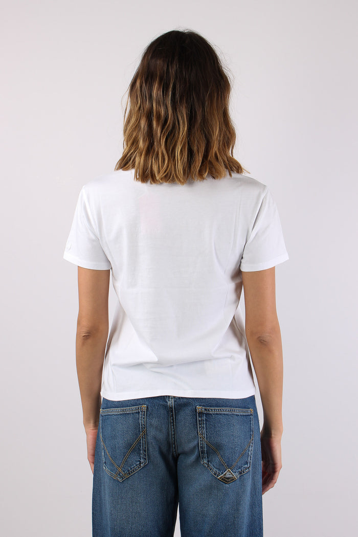 T-shirt Scritta Ricamo Caso Umano-4