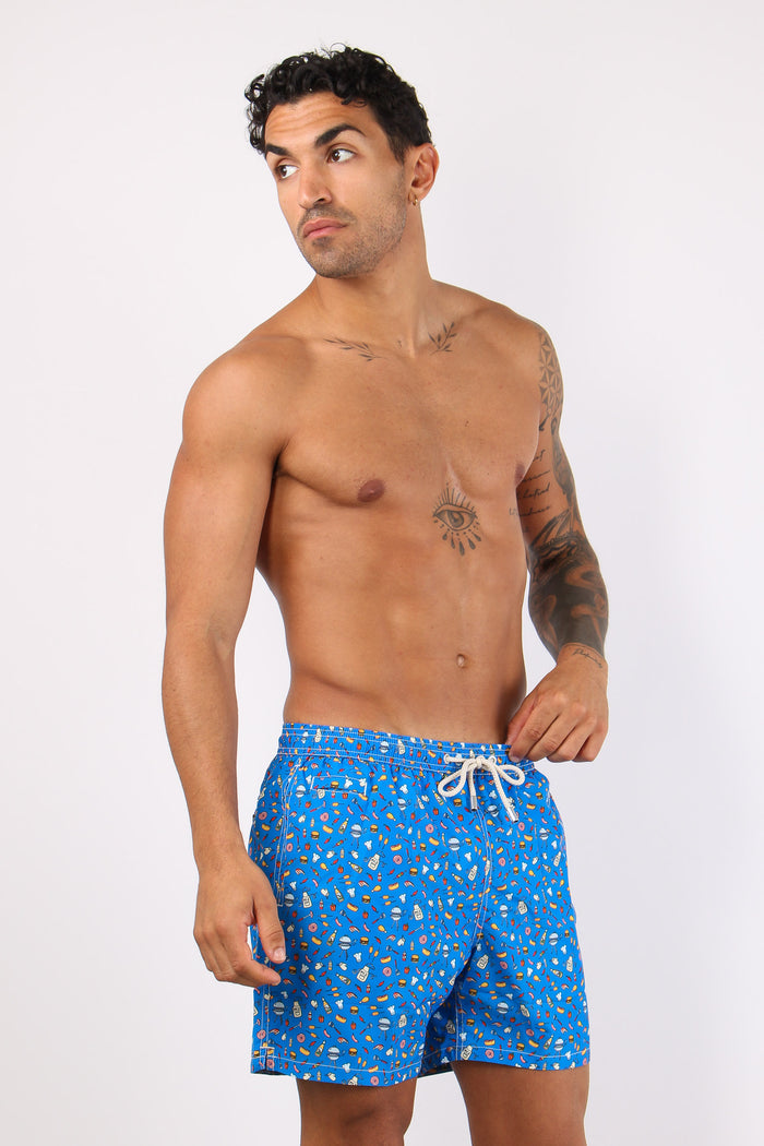 Costume Boxer Fantasia Blu-5