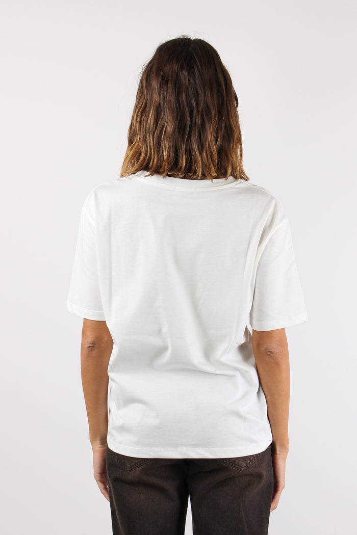 T-shirt Stampa Bassotto Bianco-4