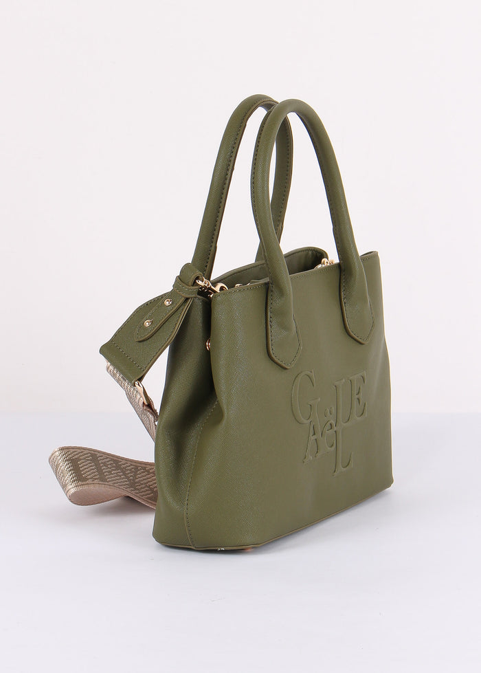 Shopping Saffiano Maxi Logo Verde Bosco-7