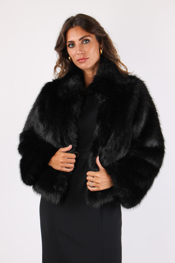 Dangela Pelliccia Corta Black-2