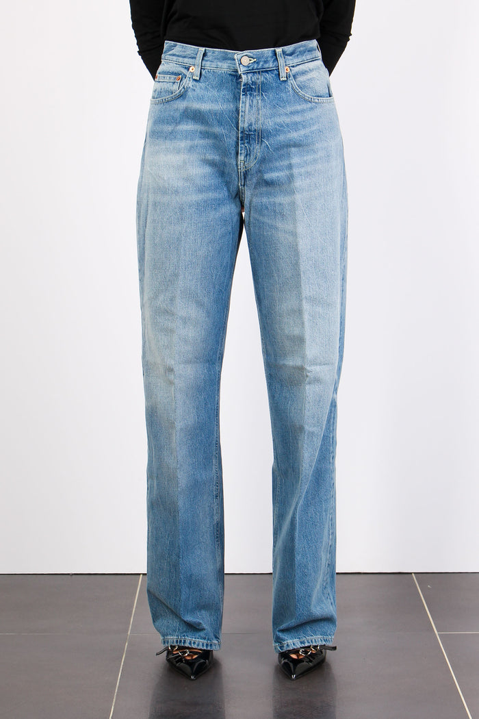 Francine Denim Gamba Larga Denim Medio-3