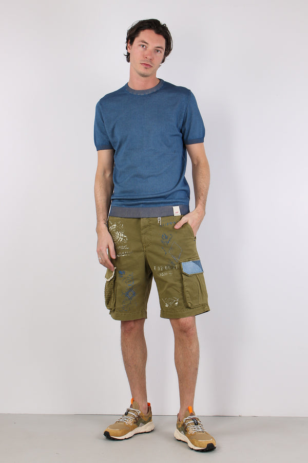 Maglia M/m Filo Reversibile Inchiostro/yuta