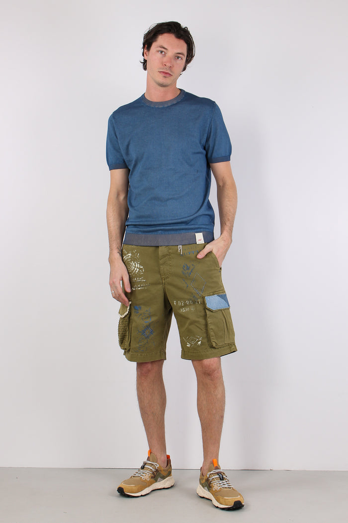 Maglia M/m Filo Reversibile Inchiostro/yuta