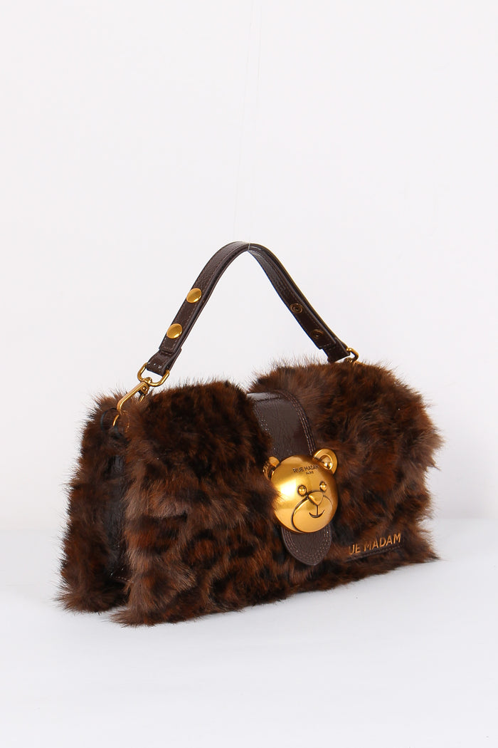 Tracolla Ecopelliccia Orsetto Fur Leopard-6
