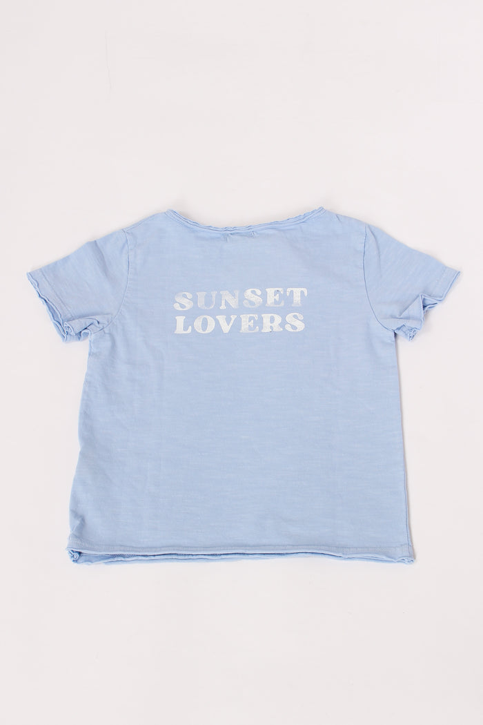 T-shirt Sunset Placid Blue-5