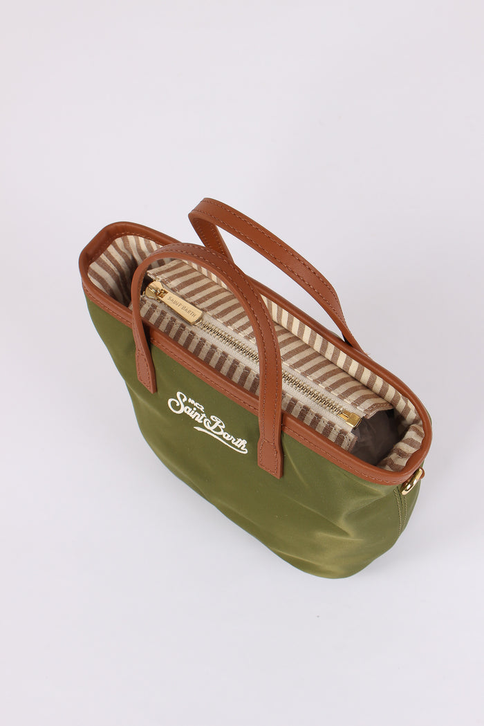 City Bag Mini Nylon Militare-4