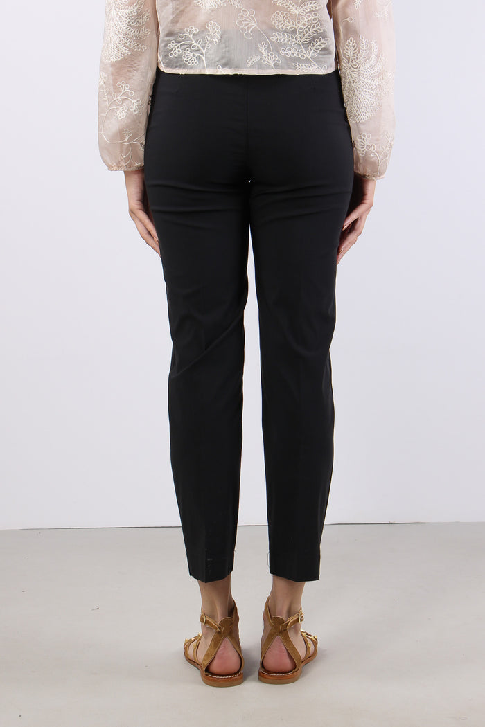 Pantalone Stretto Spacchetti Nero-4