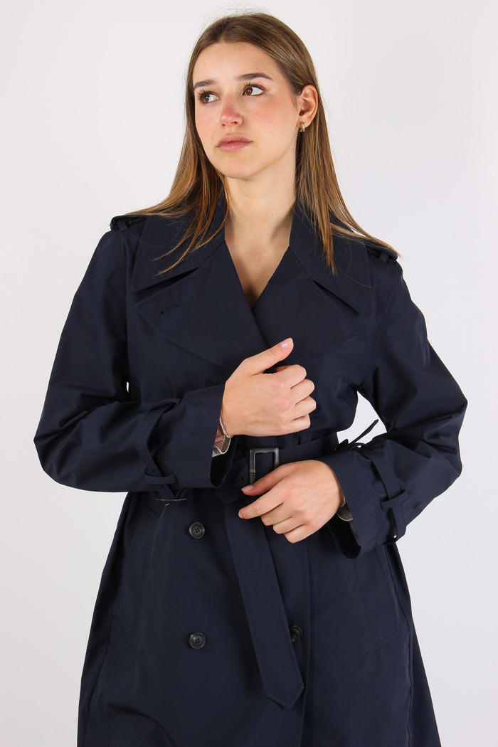 Talya Trench Medio Blue Black-7