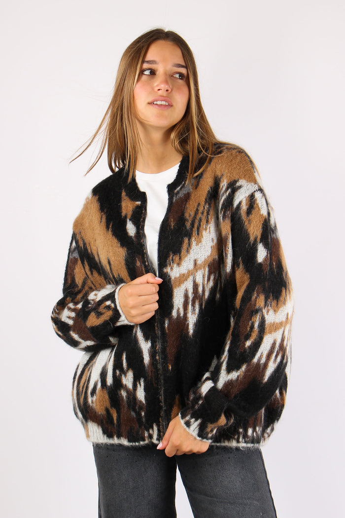 Bomber Jacquard Maculato