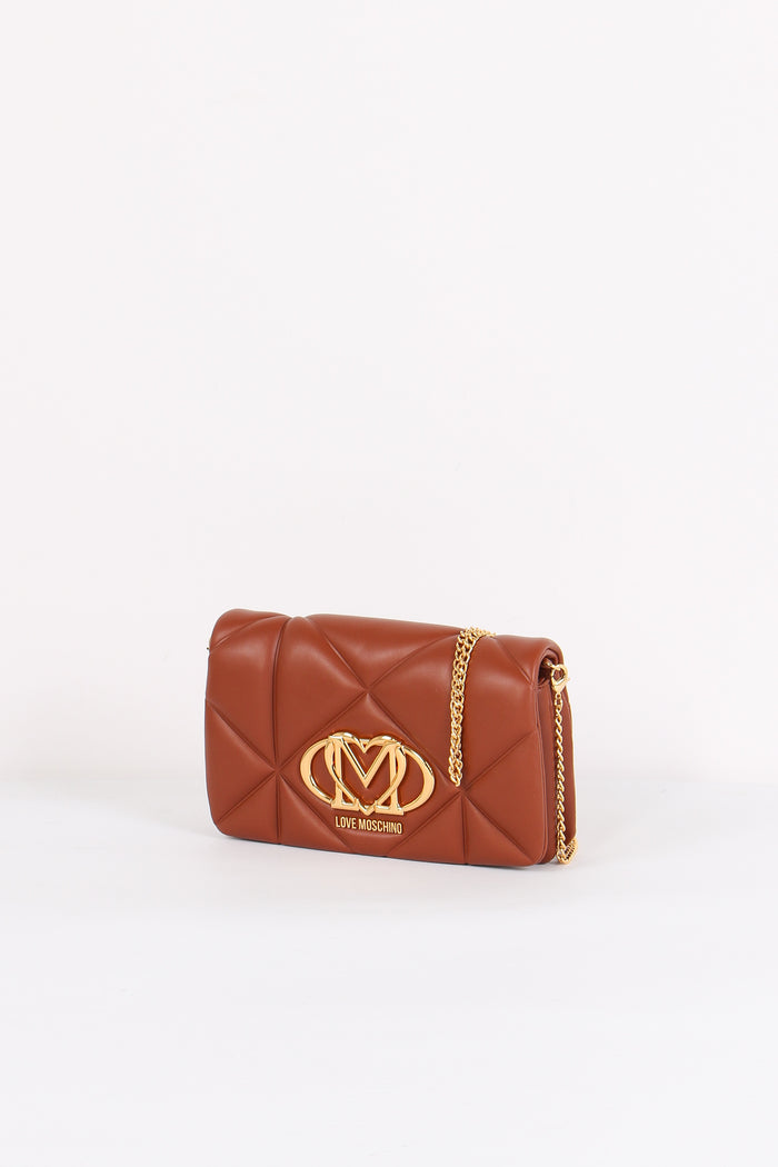 Tracolla Catena Matelasse Castagna-6