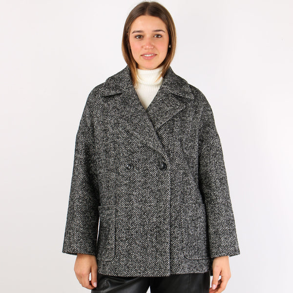 Caban Corto Resca Panna/nero-2