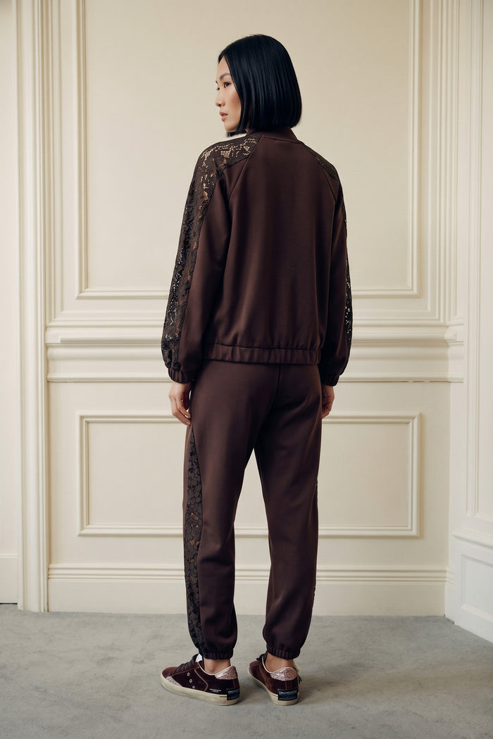 Jogging Modal Inserto Pizzo Moro