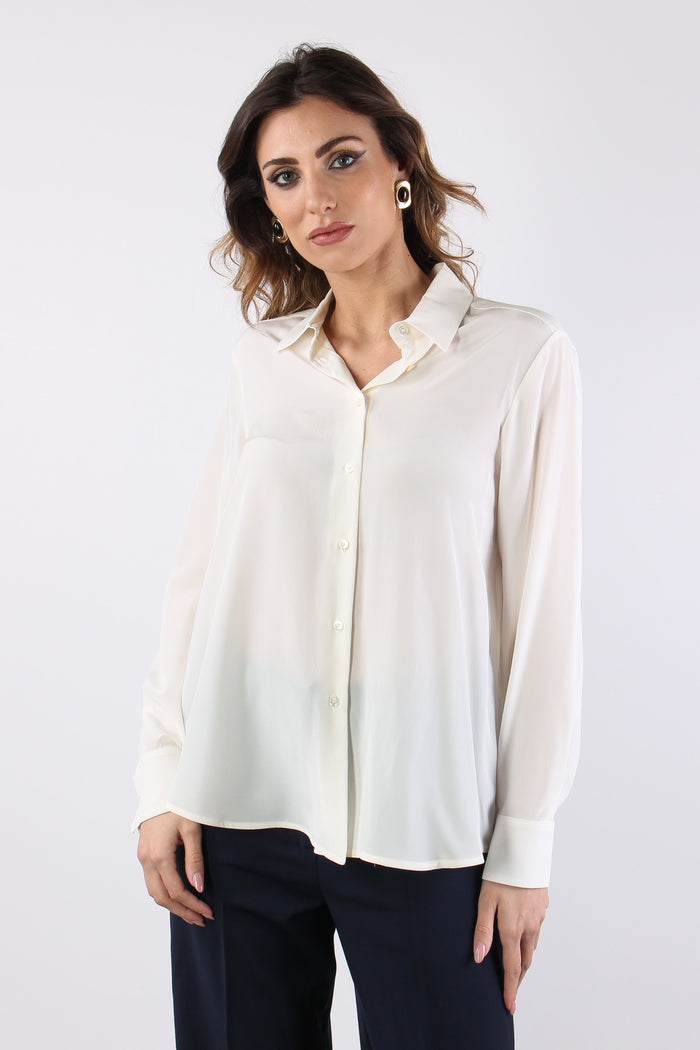 Wkdcurvone Camicia Seta Avorio-3