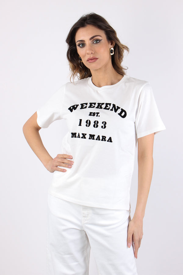 Wkdtenue T-shirt Stampa Off White-2