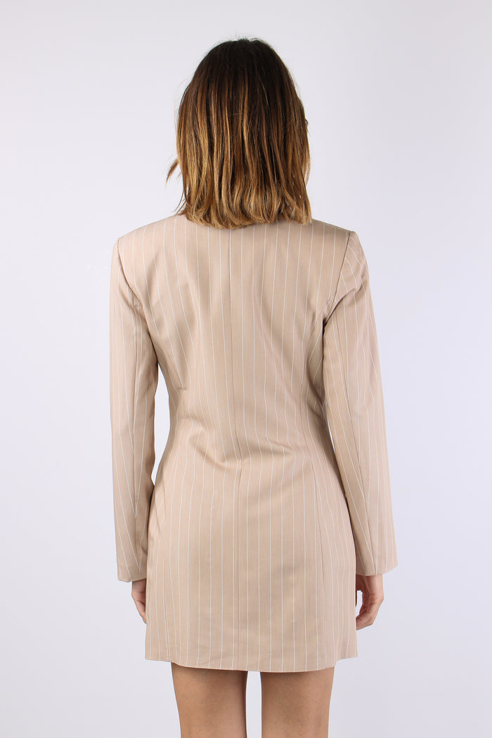 Robe Manteau Gessato Bianco-3
