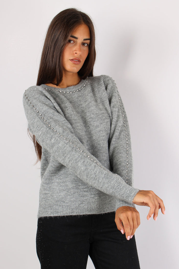 Enimia Maglia Applicazione Str Grigio-5