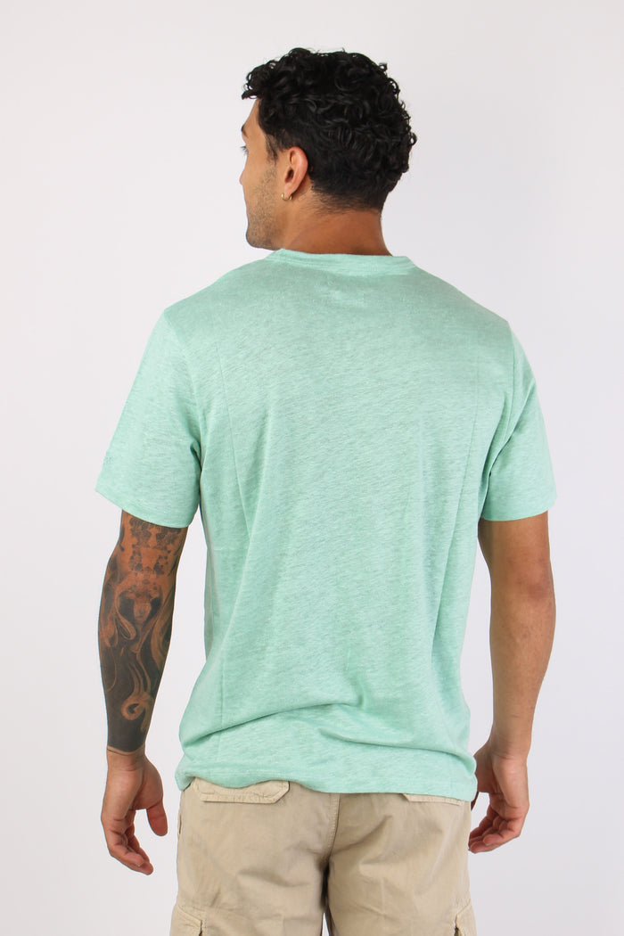 T-shirt 100% Lino Salvia-4