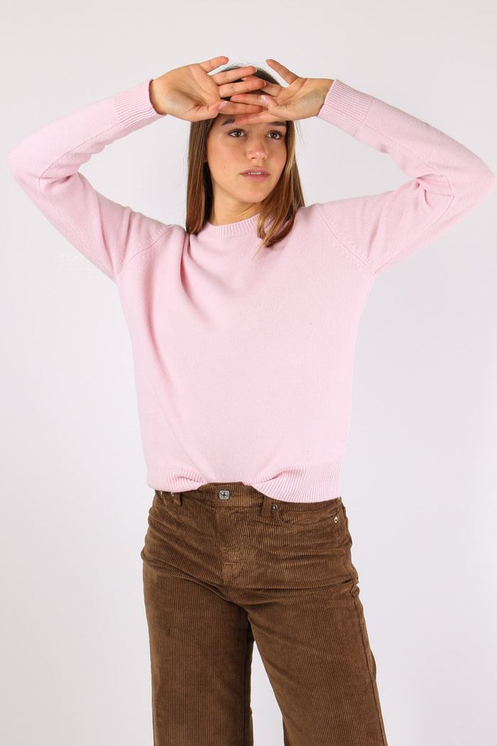 Girocollo Logo Collo Rosa-4