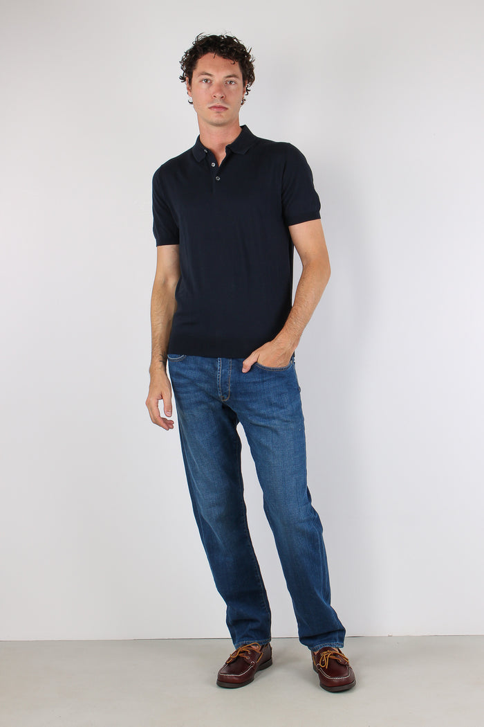 Polo M/m 100% Cotone Midnight-5
