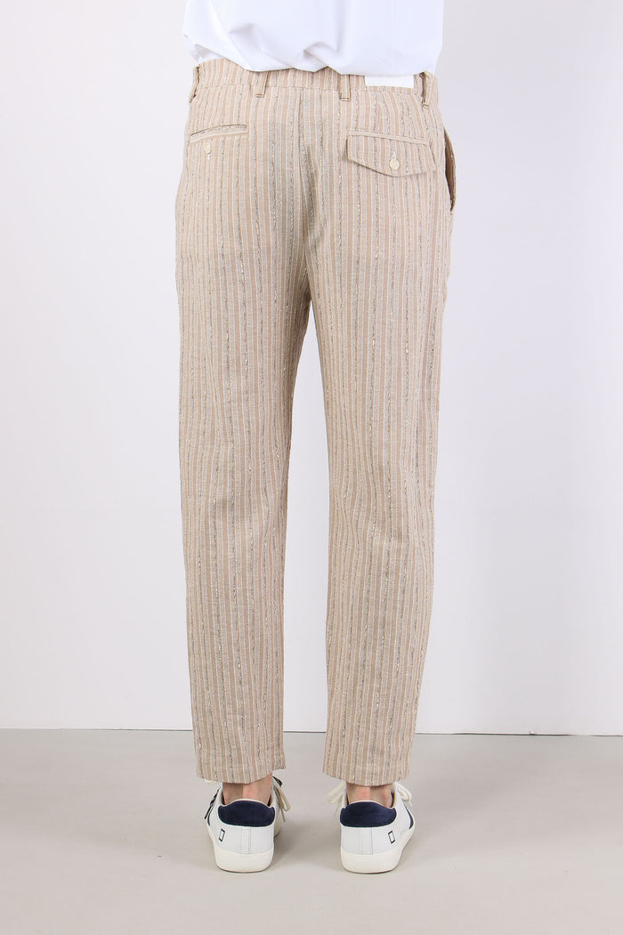 Pantalone Riga Jacquard Beige-5