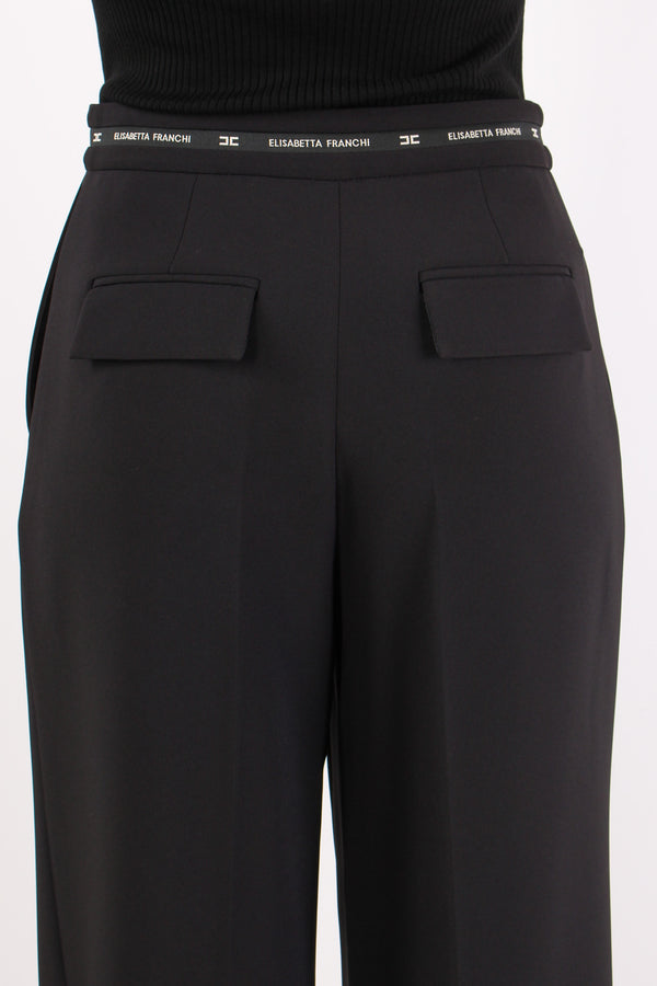 Pantalone Palazzo Cinturino Lo Nero-2