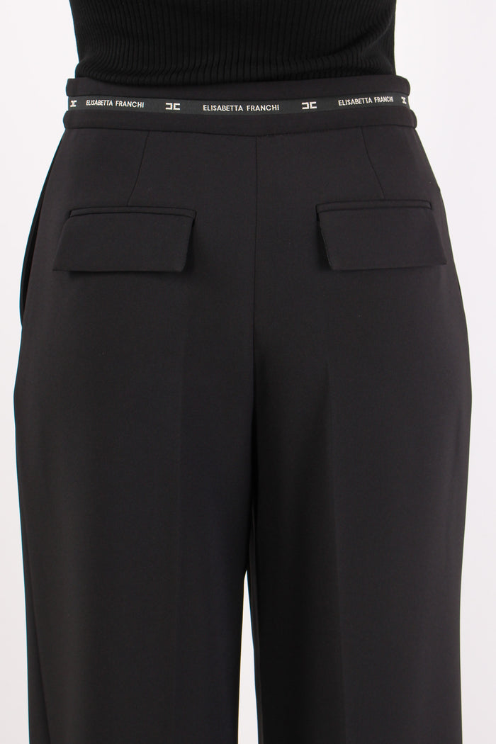 Pantalone Palazzo Cinturino Lo Nero-2