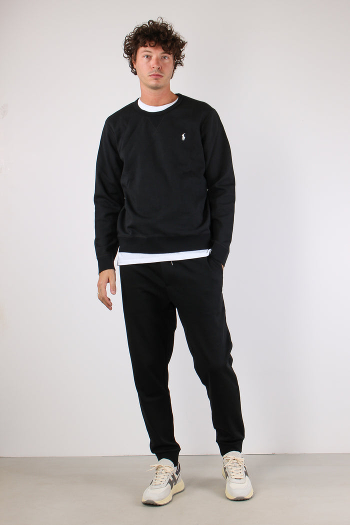 Felpa Girocollo Polo Black-4