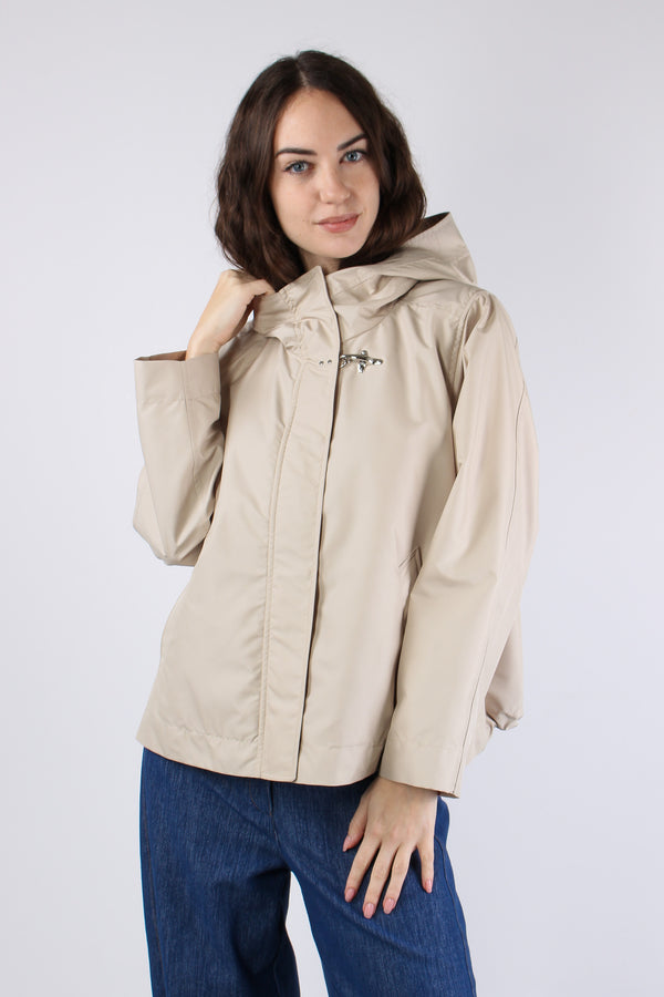 Cappa Nylon Cappuccio Sabbia-2