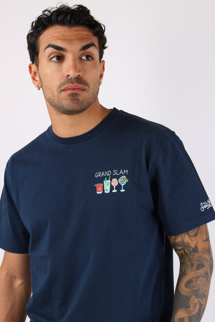 T-shirt Scritta Ricami  Grand Slam-6