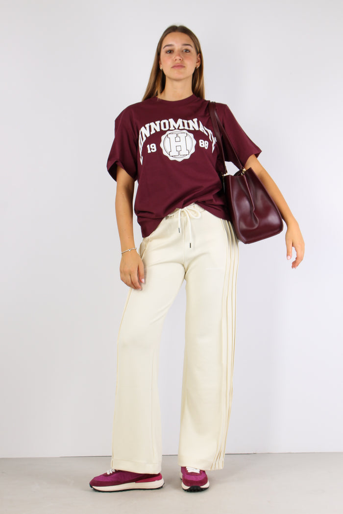 T-shirt Over College Bordeaux-5