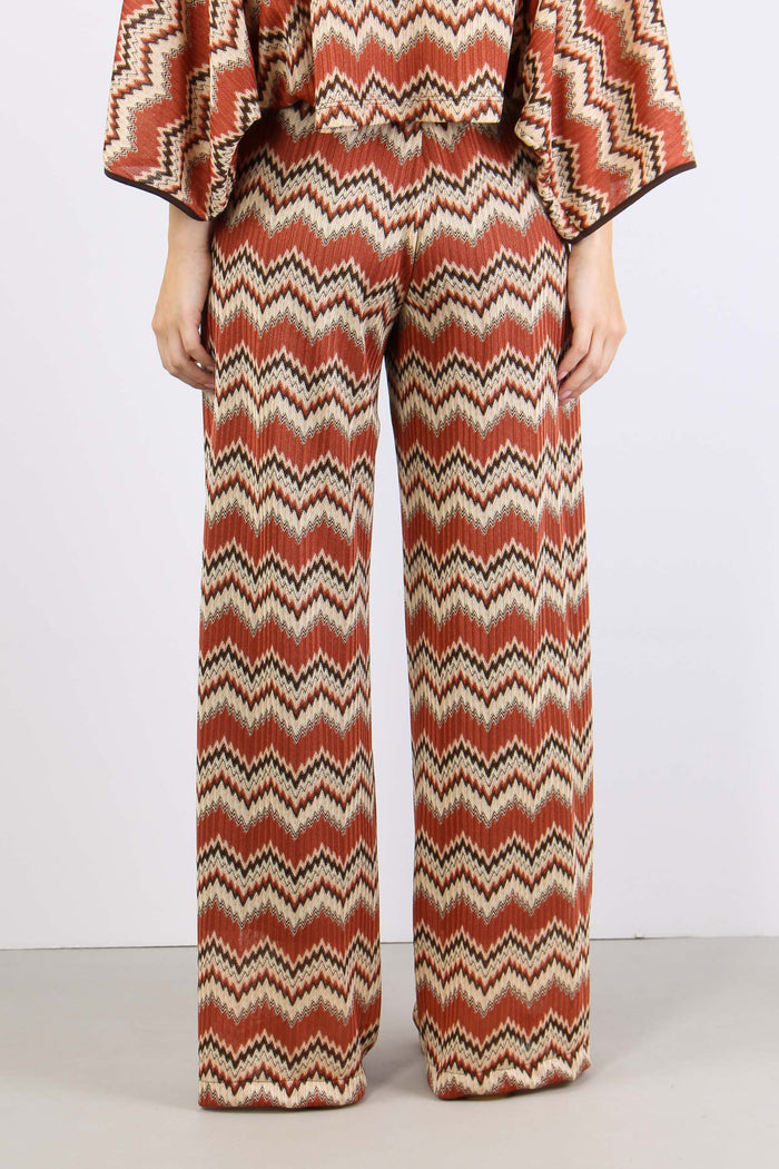 Pantalone Stampa Missoni Ruggine-4