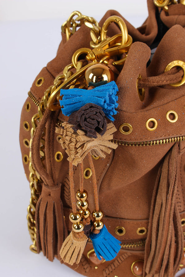 Secchiello Suede Jungle Cuoio-2