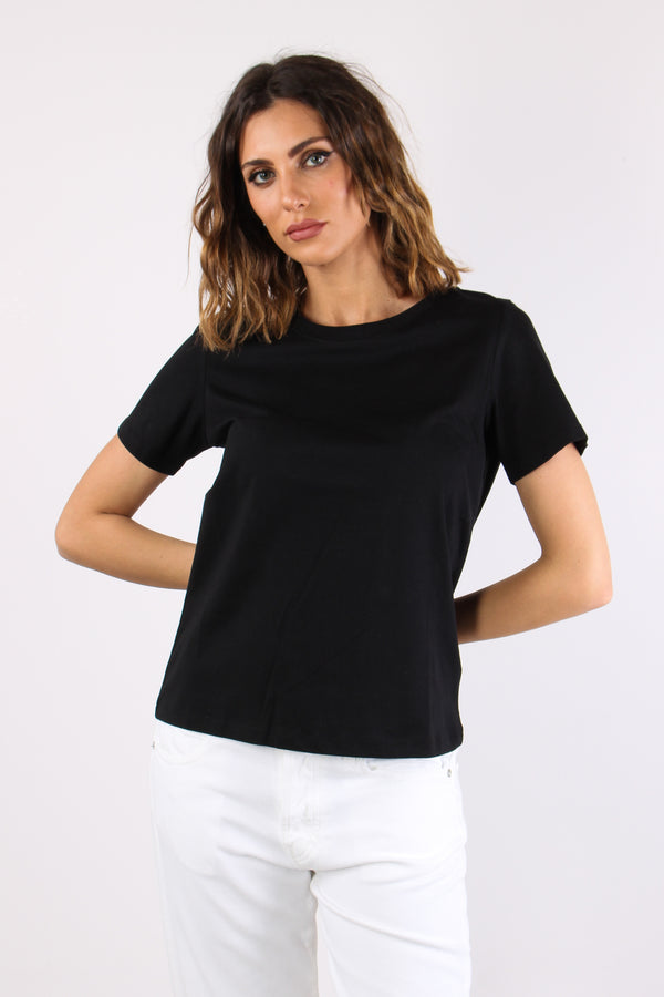T-shirt M/m Cotone Nero-2