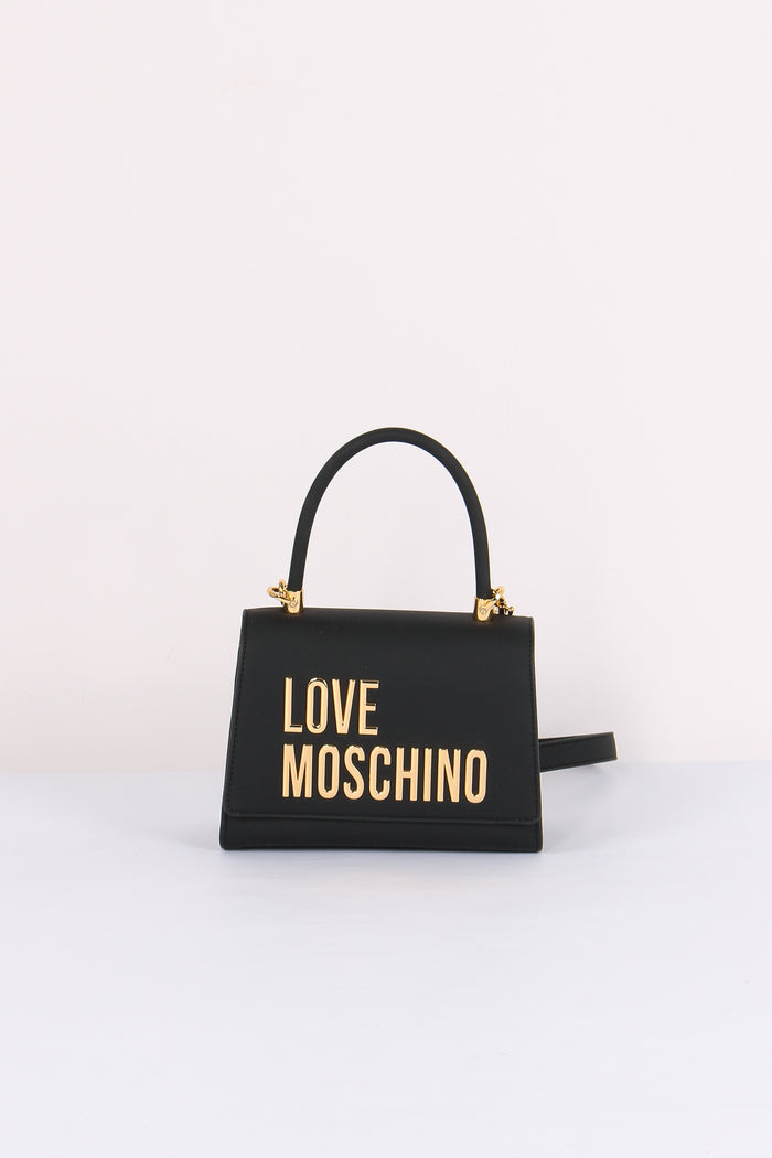 Bauletto Lettering Oro Nero