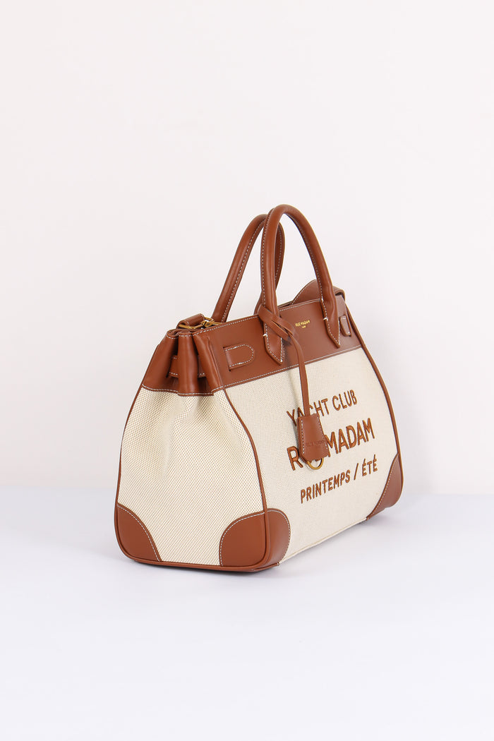 Shopping  Canvas Scritta Canvas Brown-5