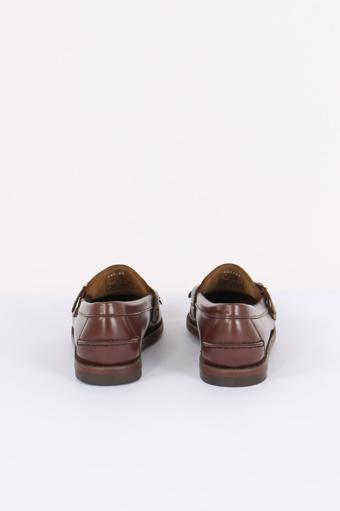 Mocassino Pelle Frange Brown-3