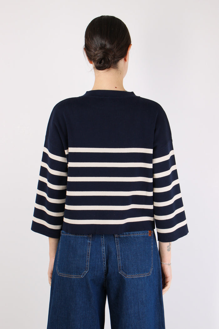 Pinide Maglia Cotone Riga Riga Mariniere-4