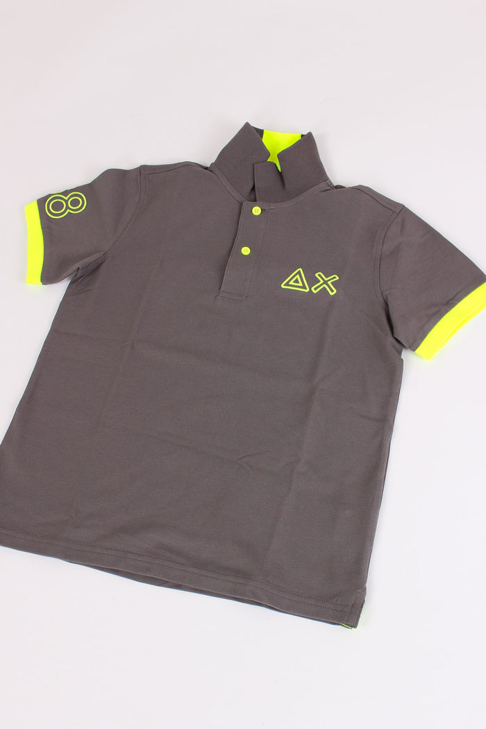 Polo Piquet Profilo Fluo Inchiostro-4