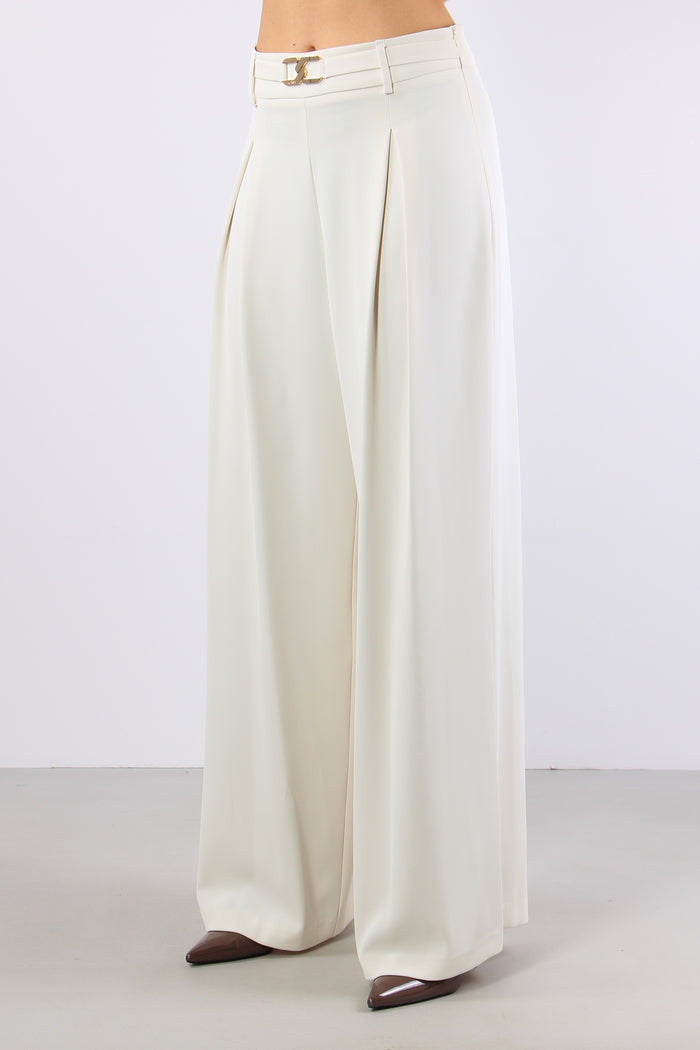 Rojer Pantalone Fluido Pences Ivory-5
