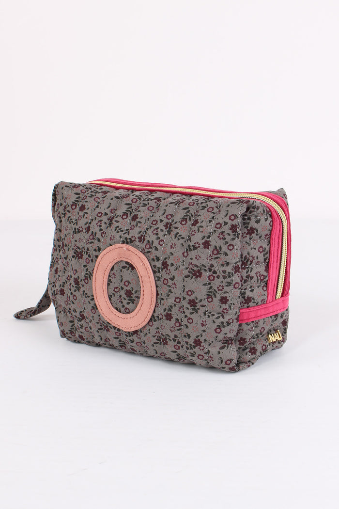 Pochette Patch Lettera O Grigio/ciliegia-4