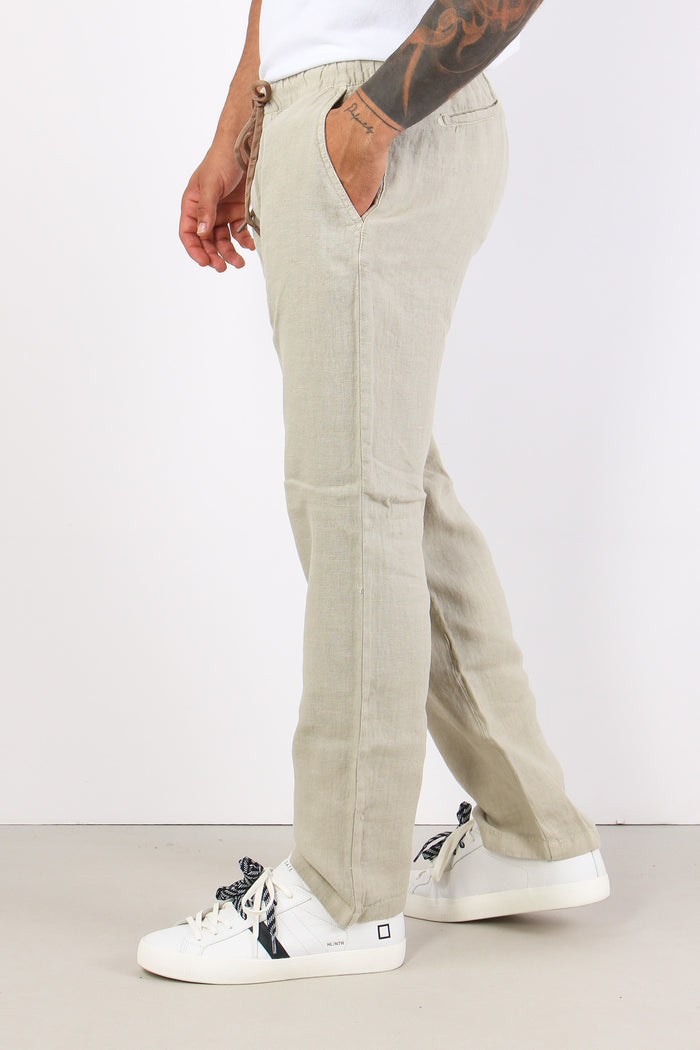 Pantalone Fit Coulisse Sabbia-5