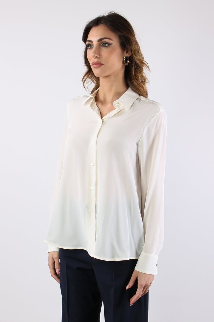 Wkdcurvone Camicia Seta Avorio-6