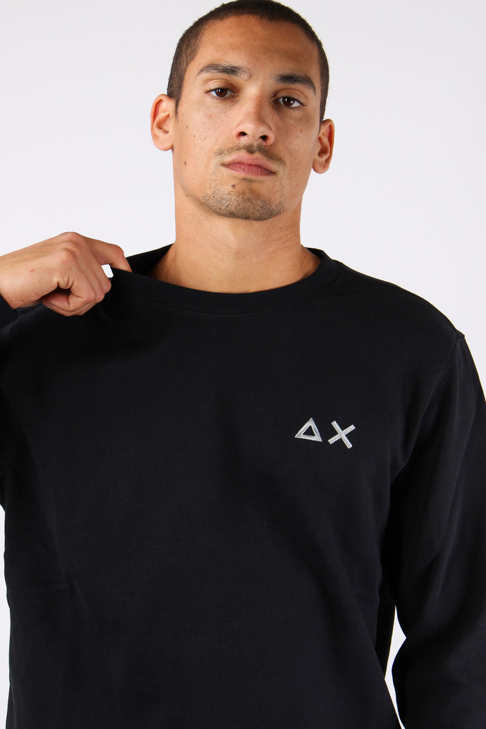 Felpa Girocollo Nero-7